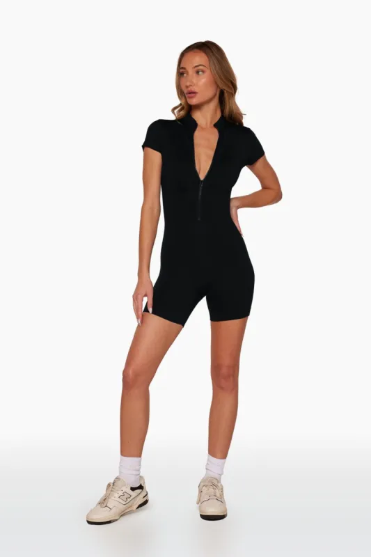 SPORTBODY® MOCK ZIP SHORTYSUIT - ONYX sold by SETactive