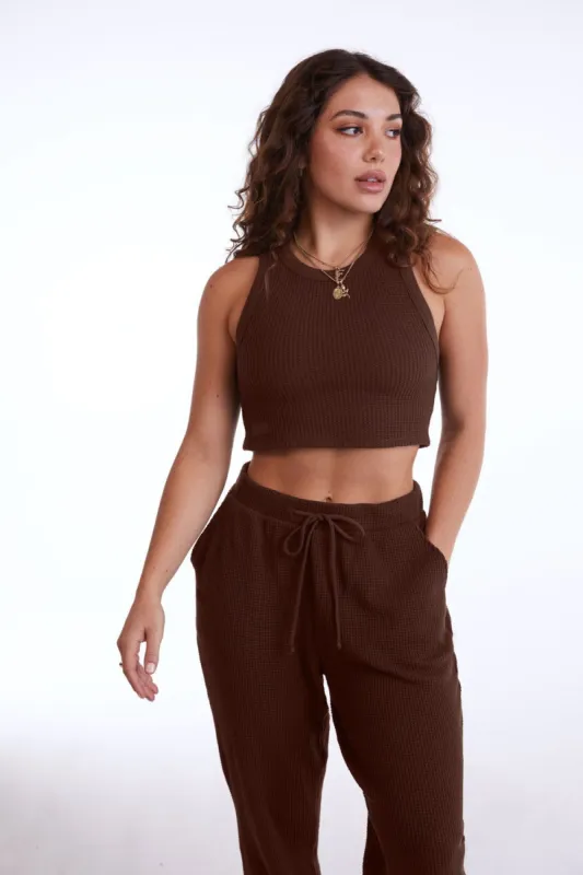 LOUNGE RACER TANK - COCO sold by SETactive