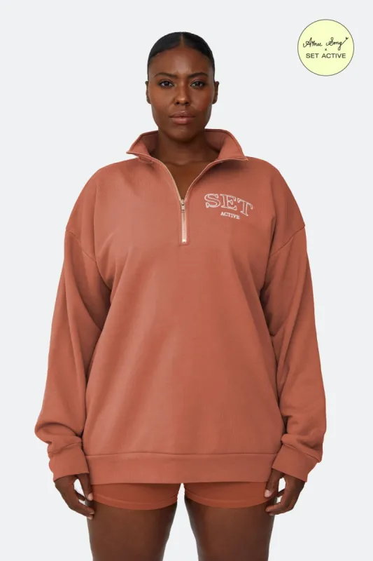 AIMEE PULLOVER - TERRACOTTA sold by SETactive