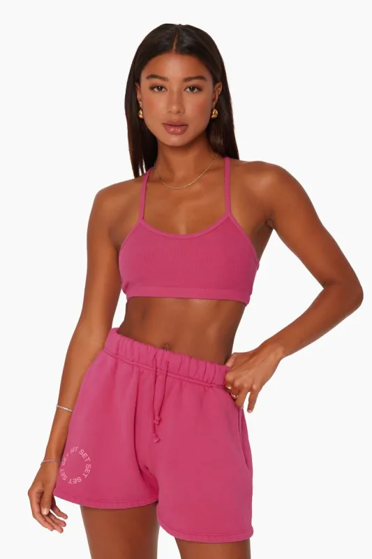 RIBBED RACER BRALETTE - RAZZLE sold by SETactive