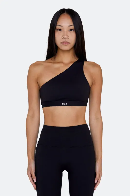 SPORTBODY® ONE SHOULDER BRA - ONYX sold by SETactive