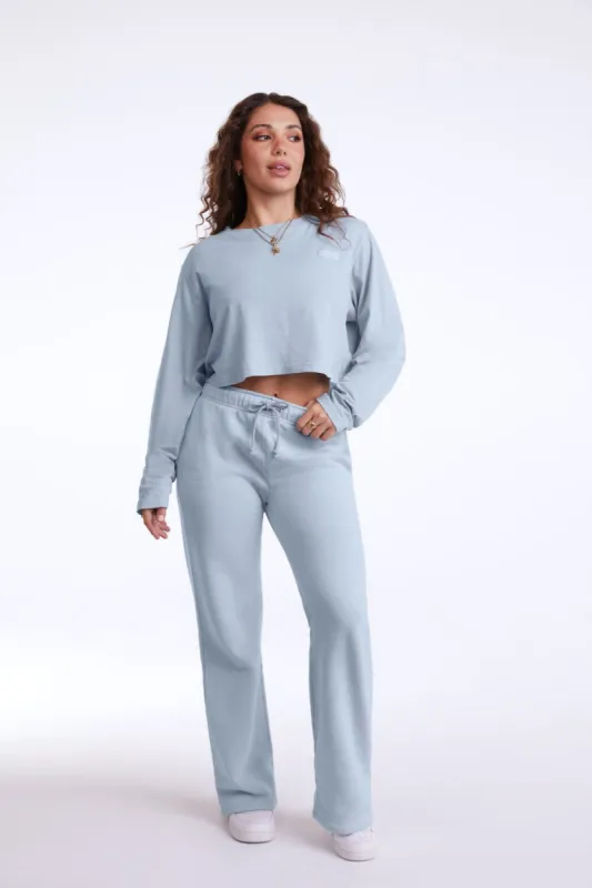 WIDE LEG SWEATPANTS - FROST sold by SETactive