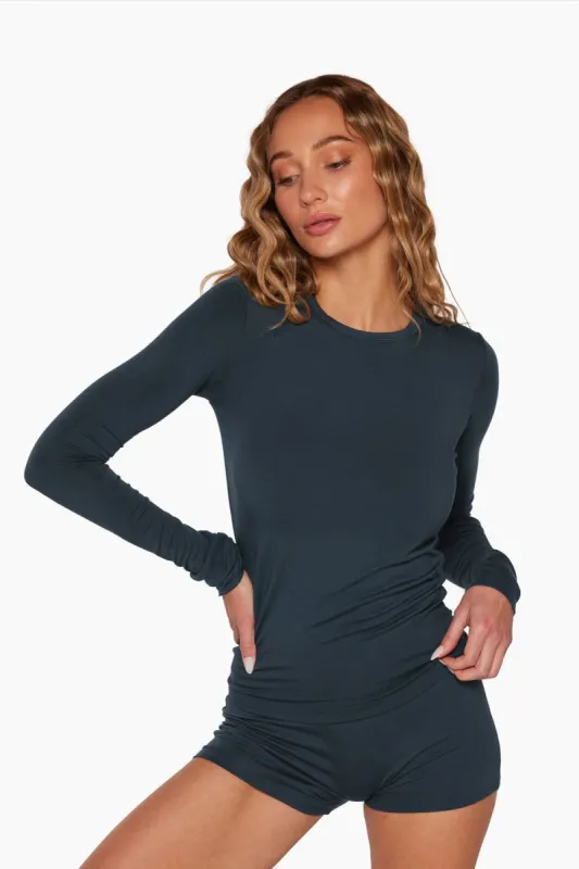 SET SLEEP™ FITTED LONG SLEEVE - OXFORD sold by SETactive