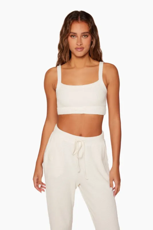 LOUNGE SCOOP BRA - BLANC sold by SETactive