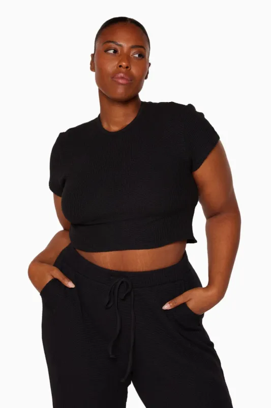 LOUNGE BABY TEE - ONYX sold by SETactive