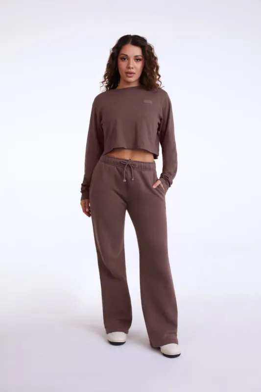 WIDE LEG SWEATPANTS - PEPPER sold by SETactive