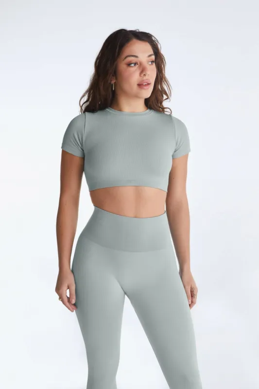 SCULPTFLEX® BABY CROP BRA - RAIN sold by SETactive