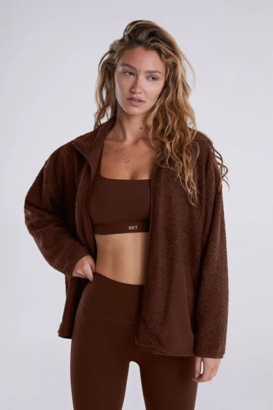 FLEECE BOYFRIEND JACKET - COCO sold by SETactive