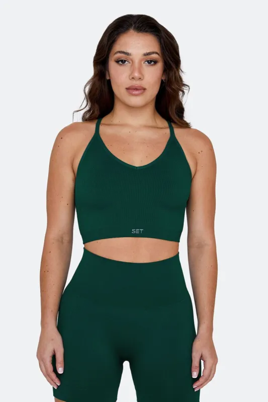 SCULPTFLEX® RIBBED V BRA - MOJITO sold by SETactive