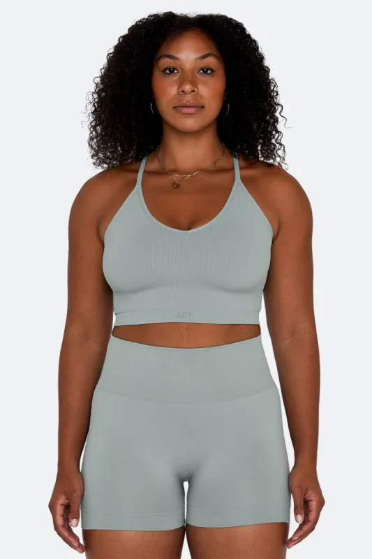 SCULPTFLEX® RIBBED V BRA - RAIN sold by SETactive