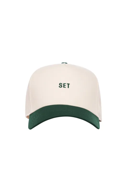 SET EMPLOYEE HAT - IVORY/DARK GREEN sold by SETactive