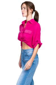 Camisa brillos detalle nudo sold by Shasa