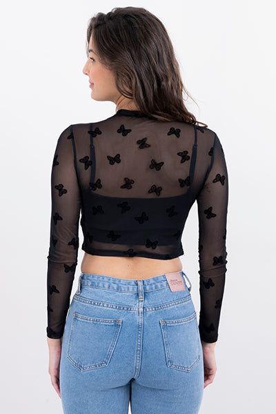 Top mesh flock manga larga sold by Shasa product image thumbnail 4