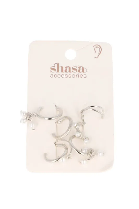7 P Earcuff Perlitas sold by Shasa