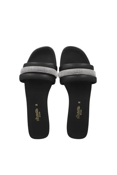 Sandalia Pala Tira Ancha Brillos sold by Shasa