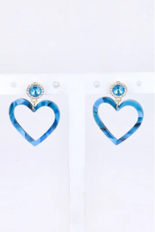 Aretes Corazon Brillo sold by Shasa
