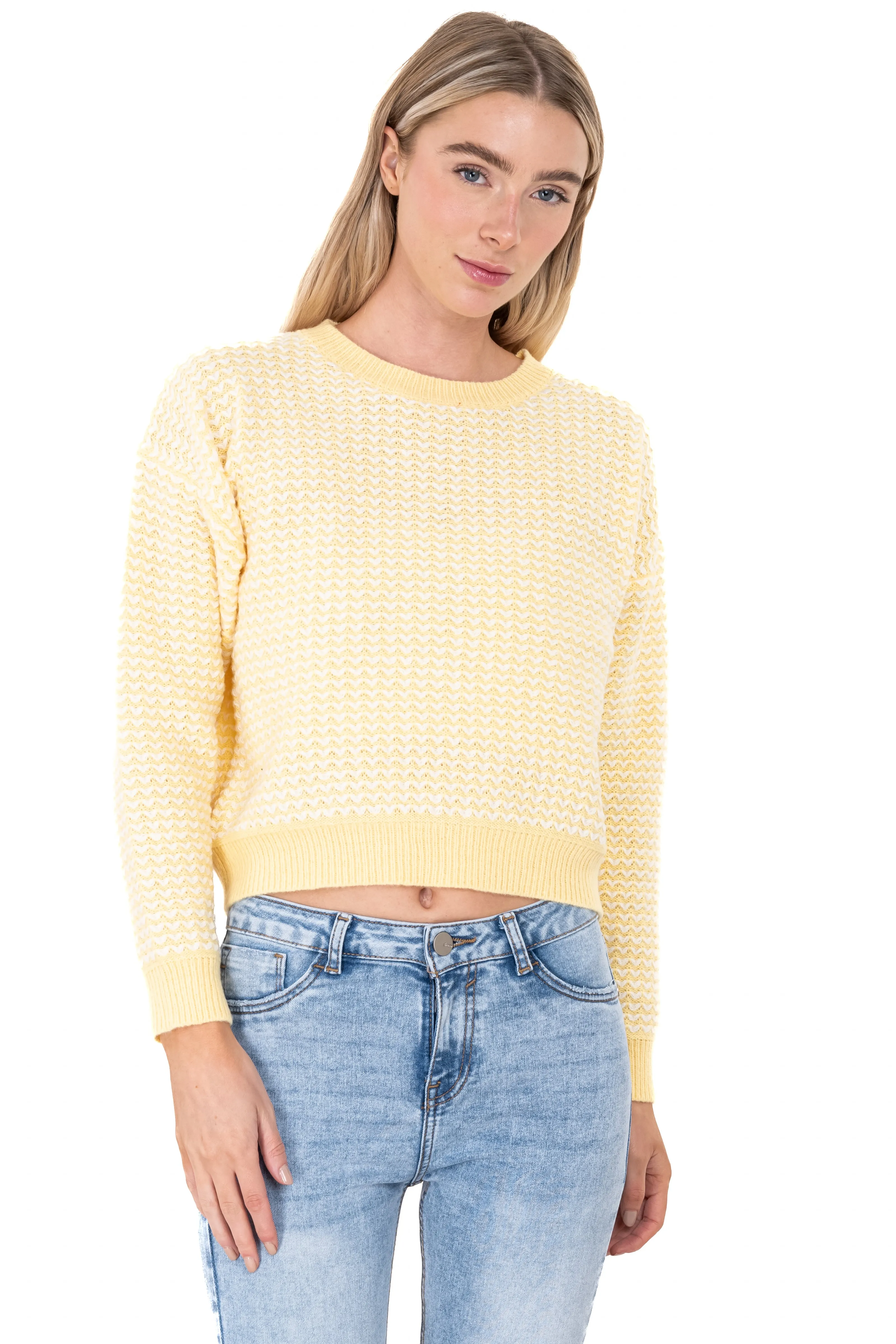 Suéter tejido bicolor sold by Shasa