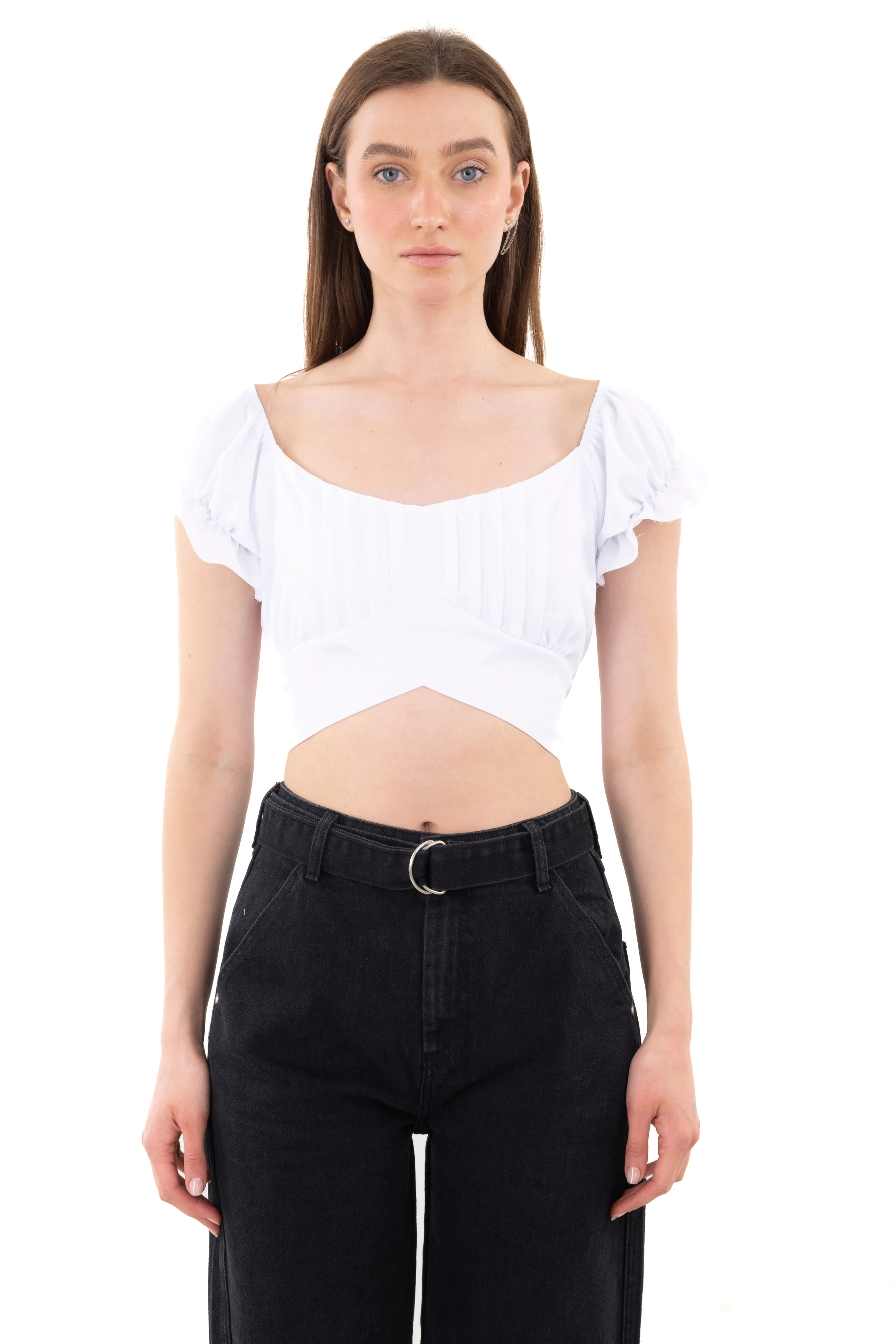 Top escote plisado cintas sold by Shasa product image thumbnail 2