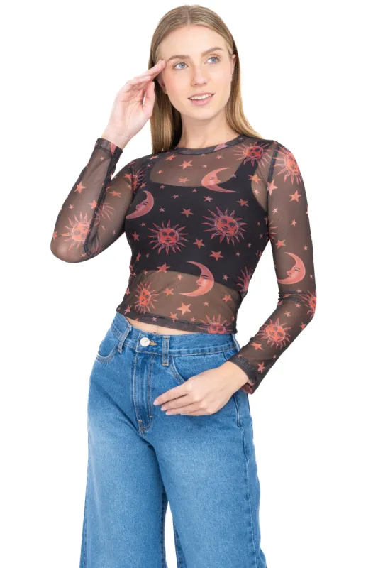 Top mesh manga larga astros sold by Shasa
