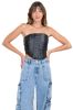 Corset strapless efecto piel sold by Shasa