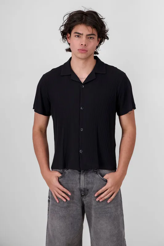 Camisa Resort Botones Detalle Lineas sold by Shasa