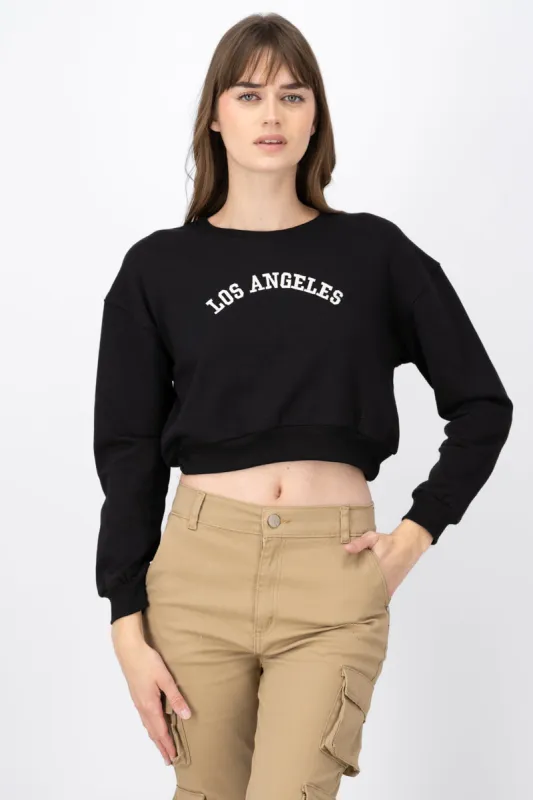 Sudadera cropped los angeles sold by Shasa