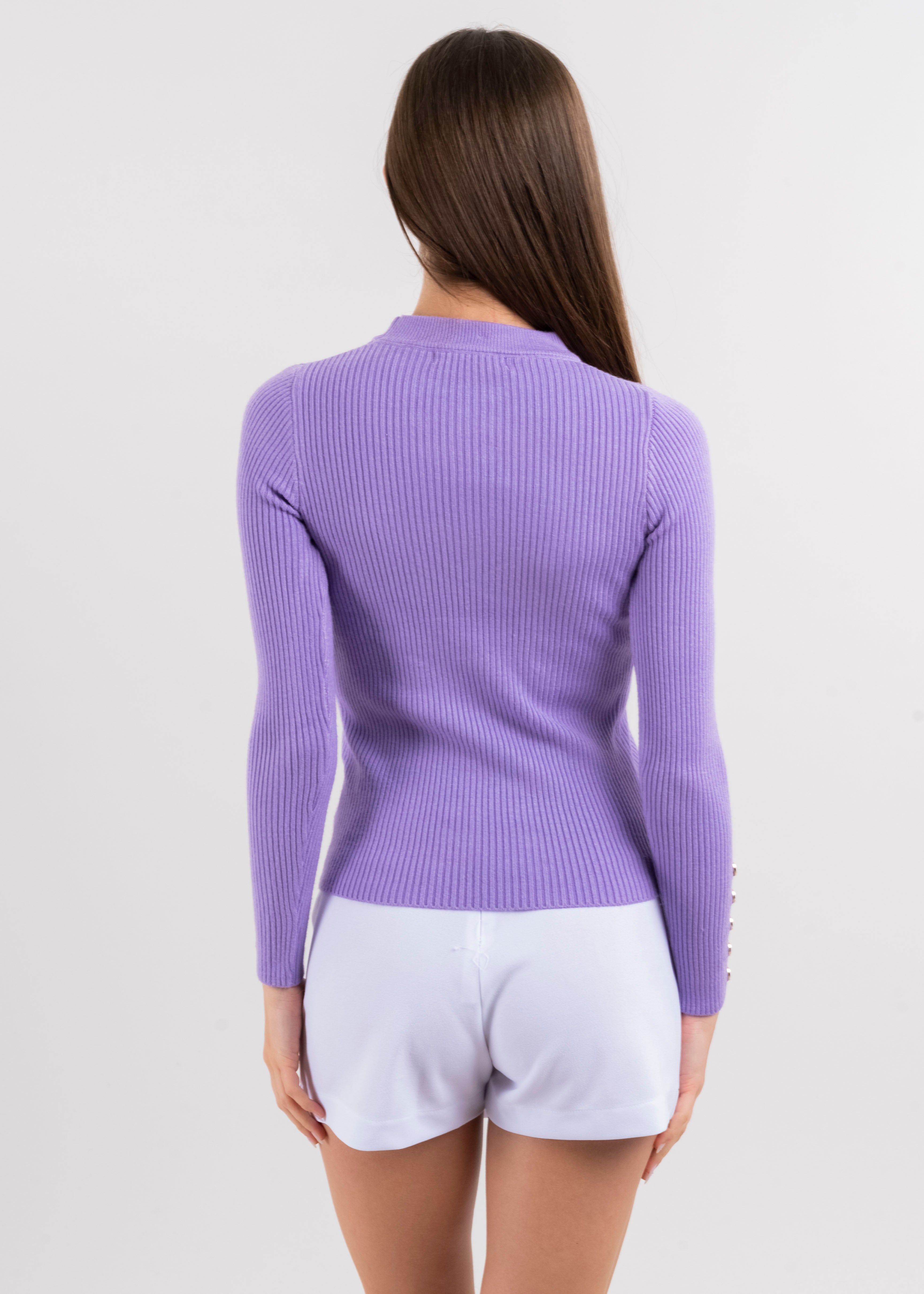 Suéter acanalado cuello alto botones sold by Shasa product image thumbnail 4