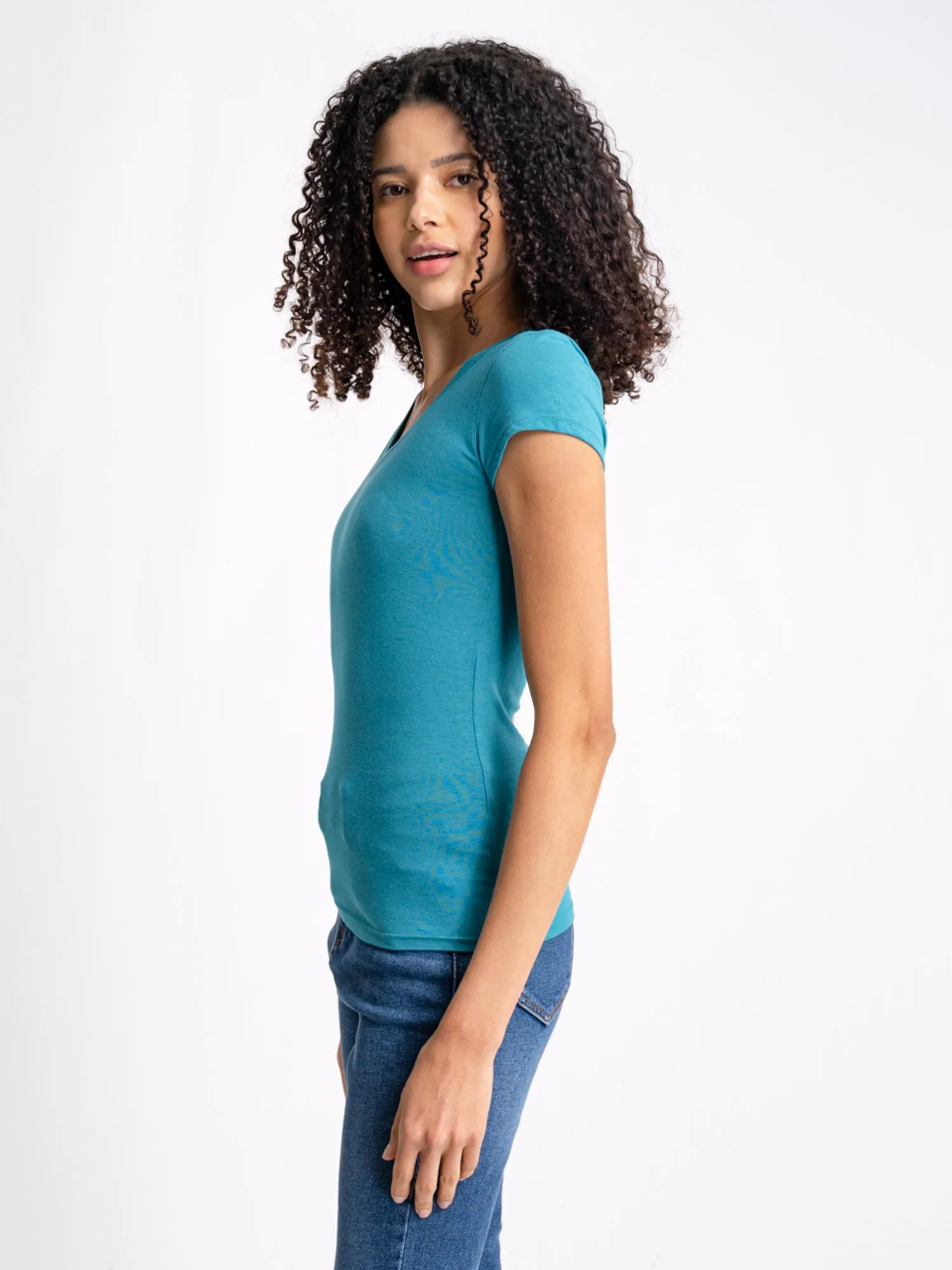 Blusa manga corta cuello v sold by Shasa product image thumbnail 3