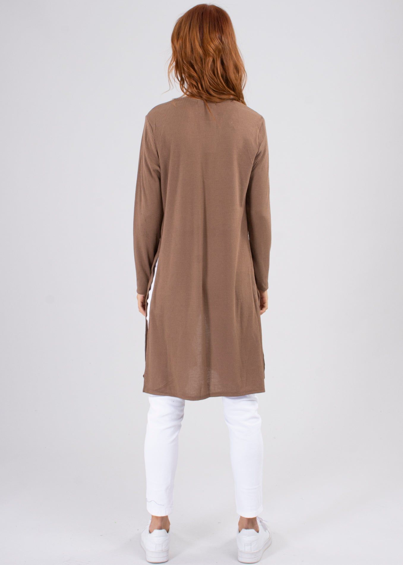 Cárdigan largo acanalado aberturas bajas laterales sold by Shasa product image thumbnail 4