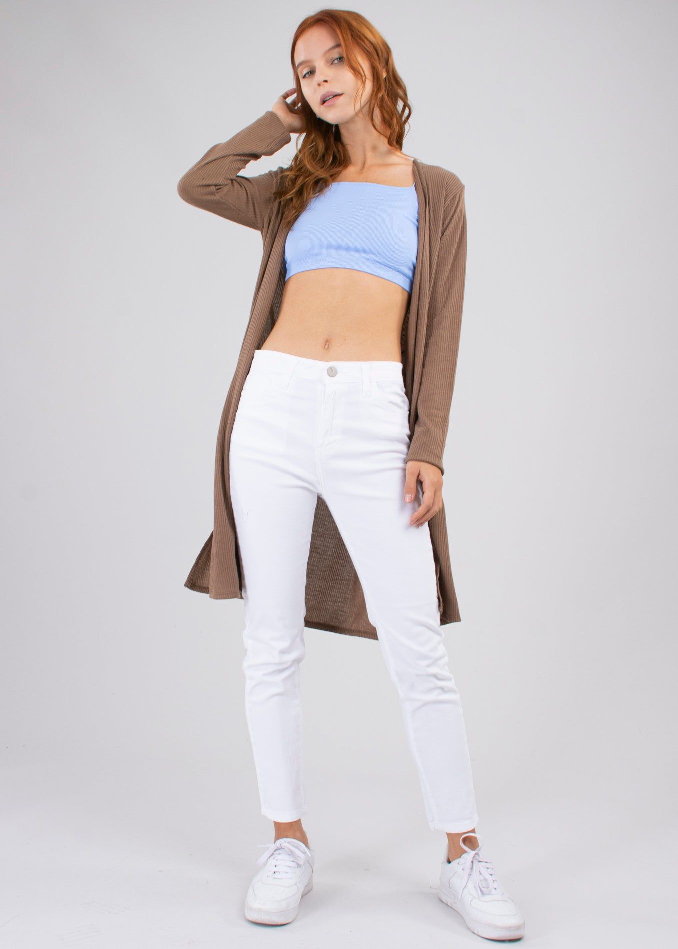 Cárdigan largo acanalado aberturas bajas laterales sold by Shasa product image thumbnail 5