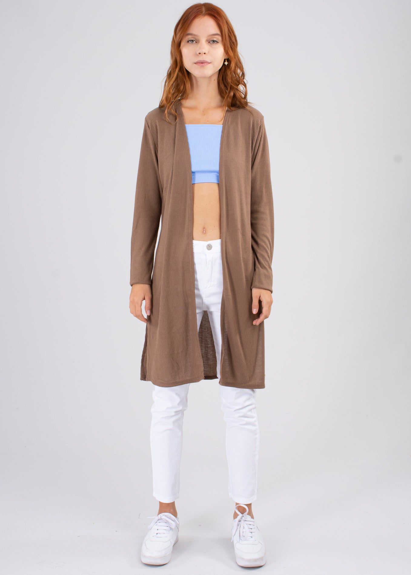 Cárdigan largo acanalado aberturas bajas laterales sold by Shasa product image thumbnail 2