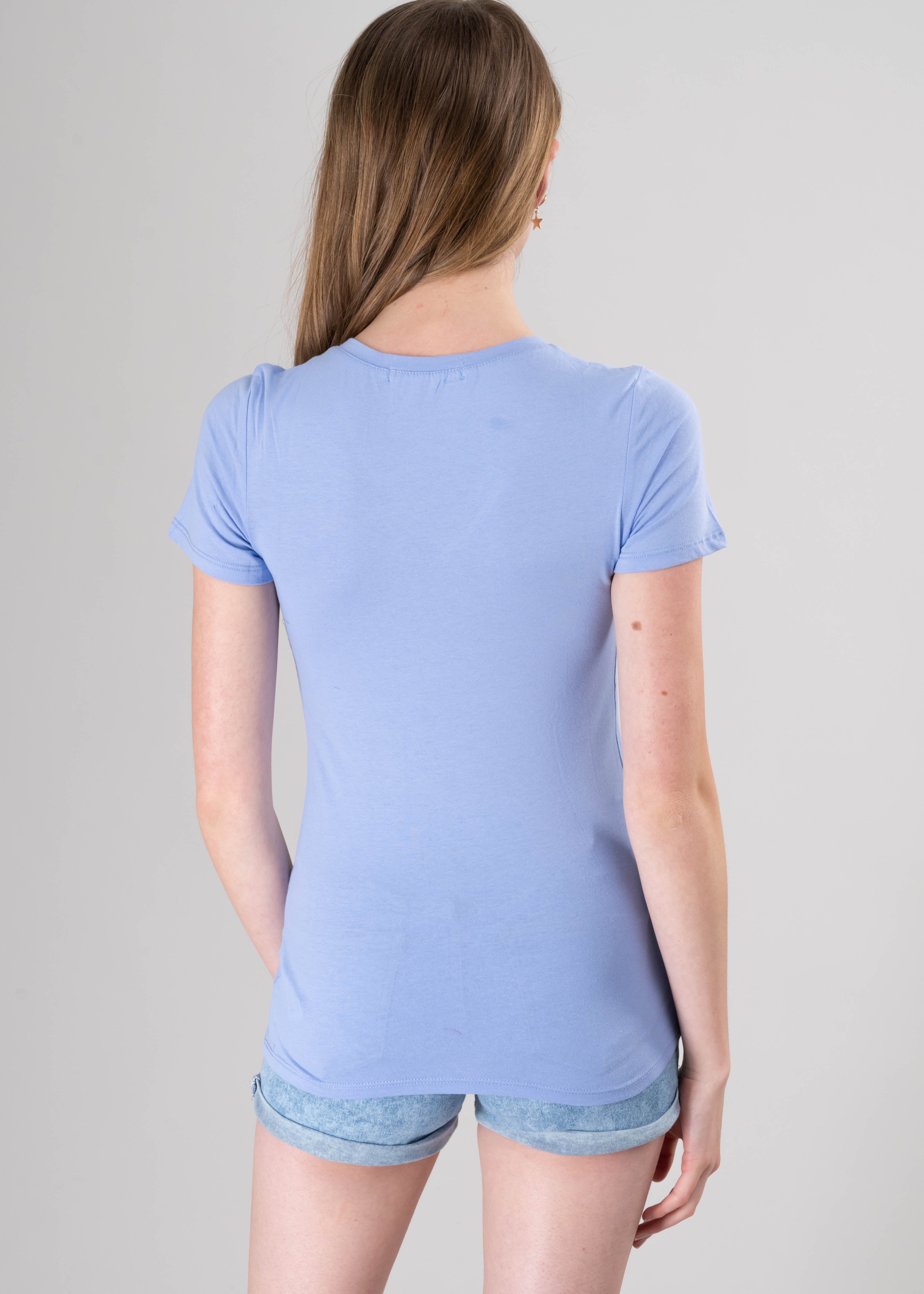 Playera manga corta escote v liso sold by Shasa product image thumbnail 4