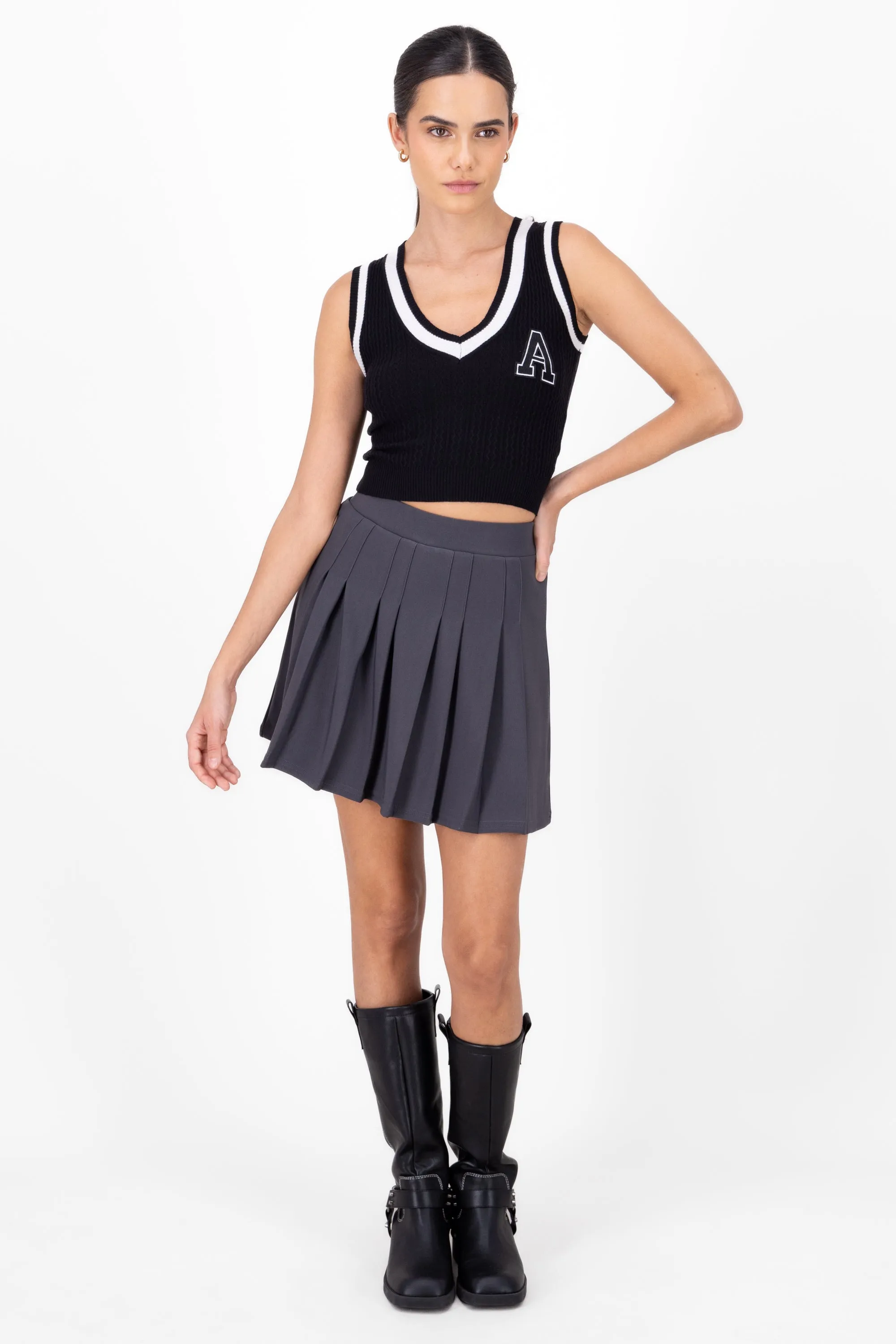 Falda tableada mini sold by Shasa