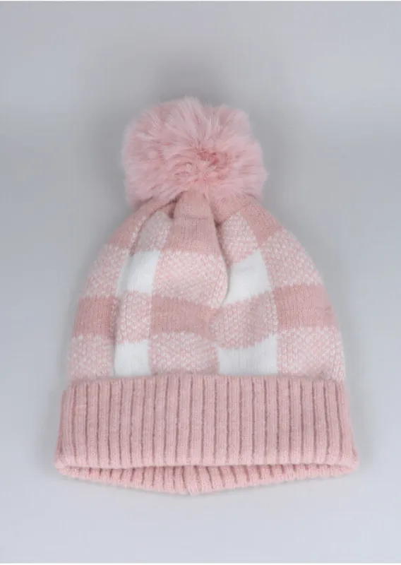 Gorro cuadros pompon sold by Shasa