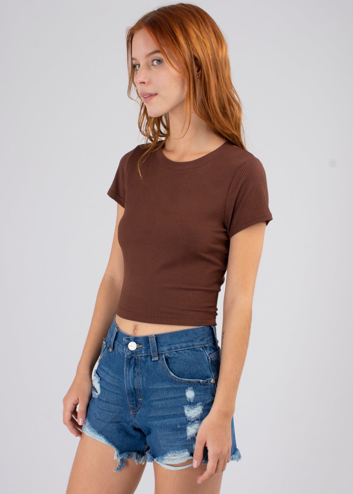 Top manga corta acanalado sold by Shasa product image thumbnail 2