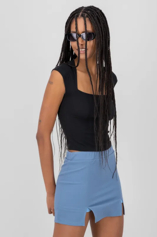 Top escote cuadrado rib sold by Shasa