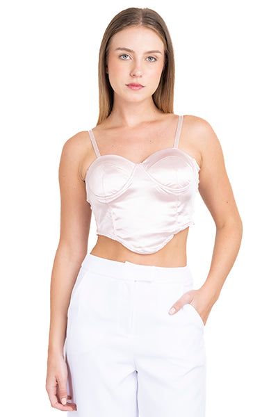 Top satinado copas bajo irregular sold by Shasa product image thumbnail 2