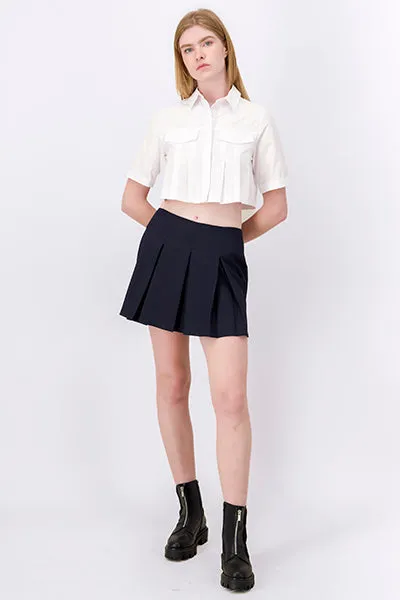 Falda Mini Tableada Líneas sold by Shasa