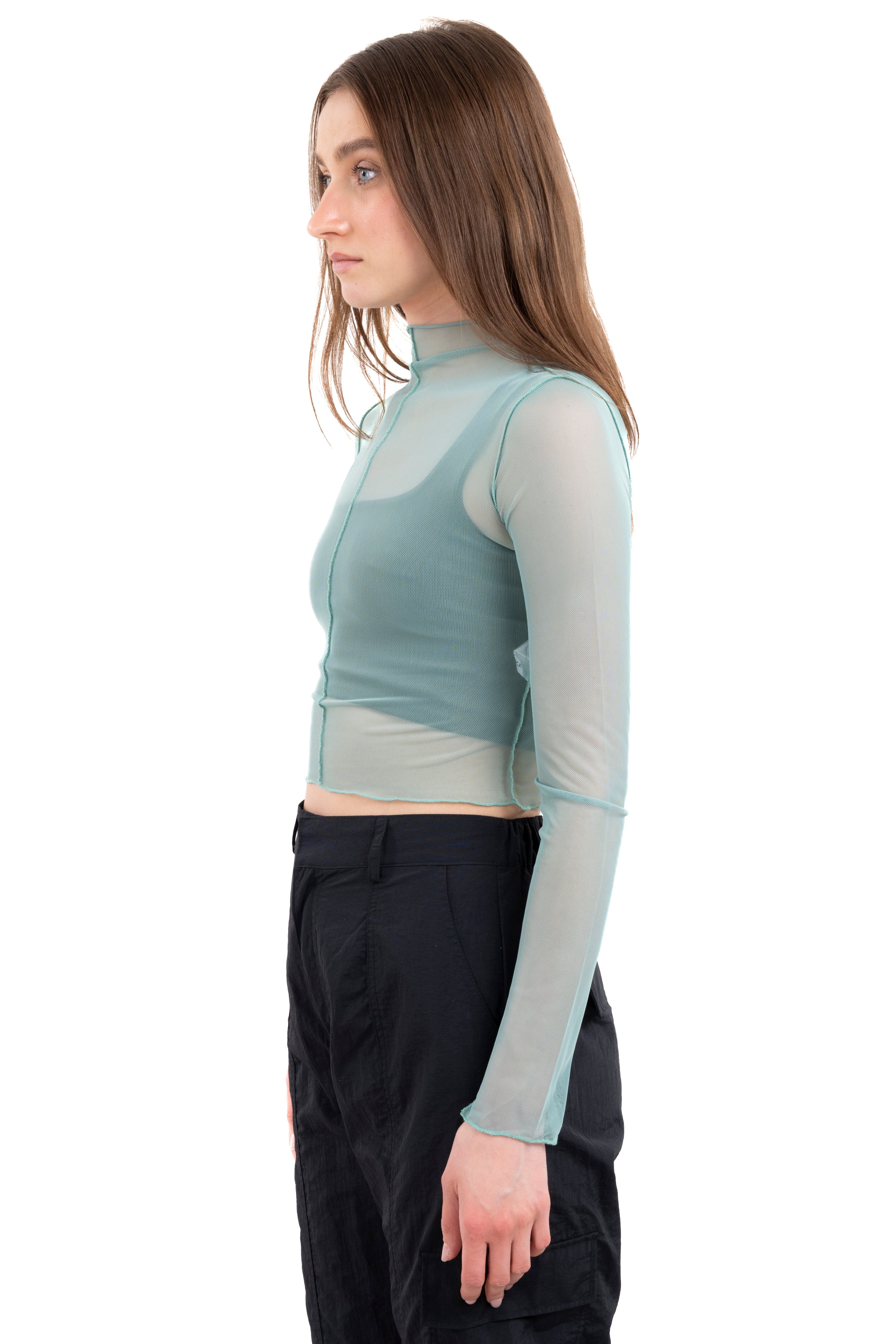 Top mesh manga larga costura sold by Shasa product image thumbnail 3