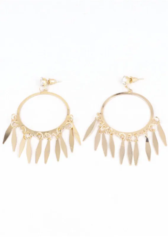 Aretes Circulos Colgantes sold by Shasa