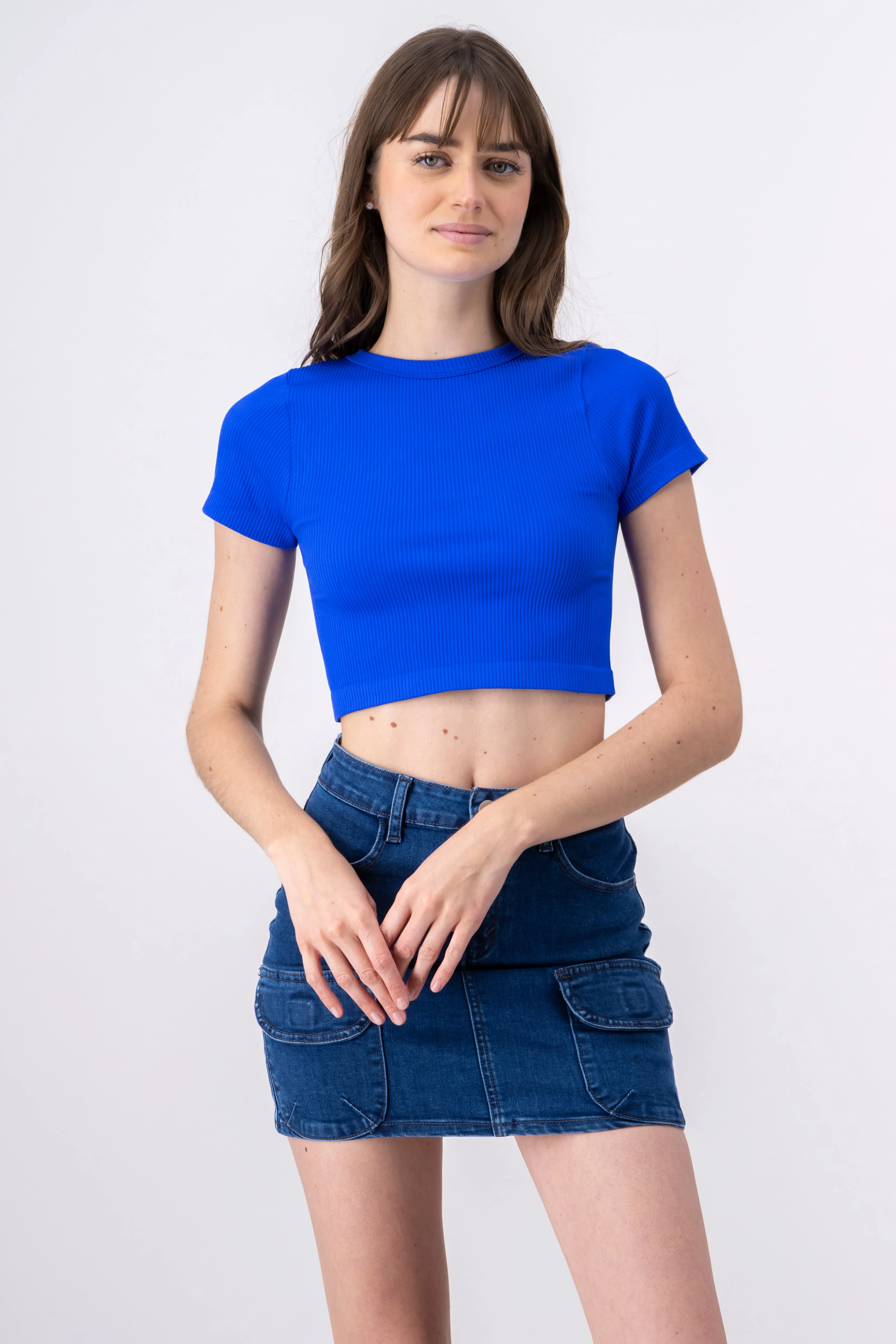 Top Crop Acanalado Manga Corta sold by Shasa product image thumbnail 2