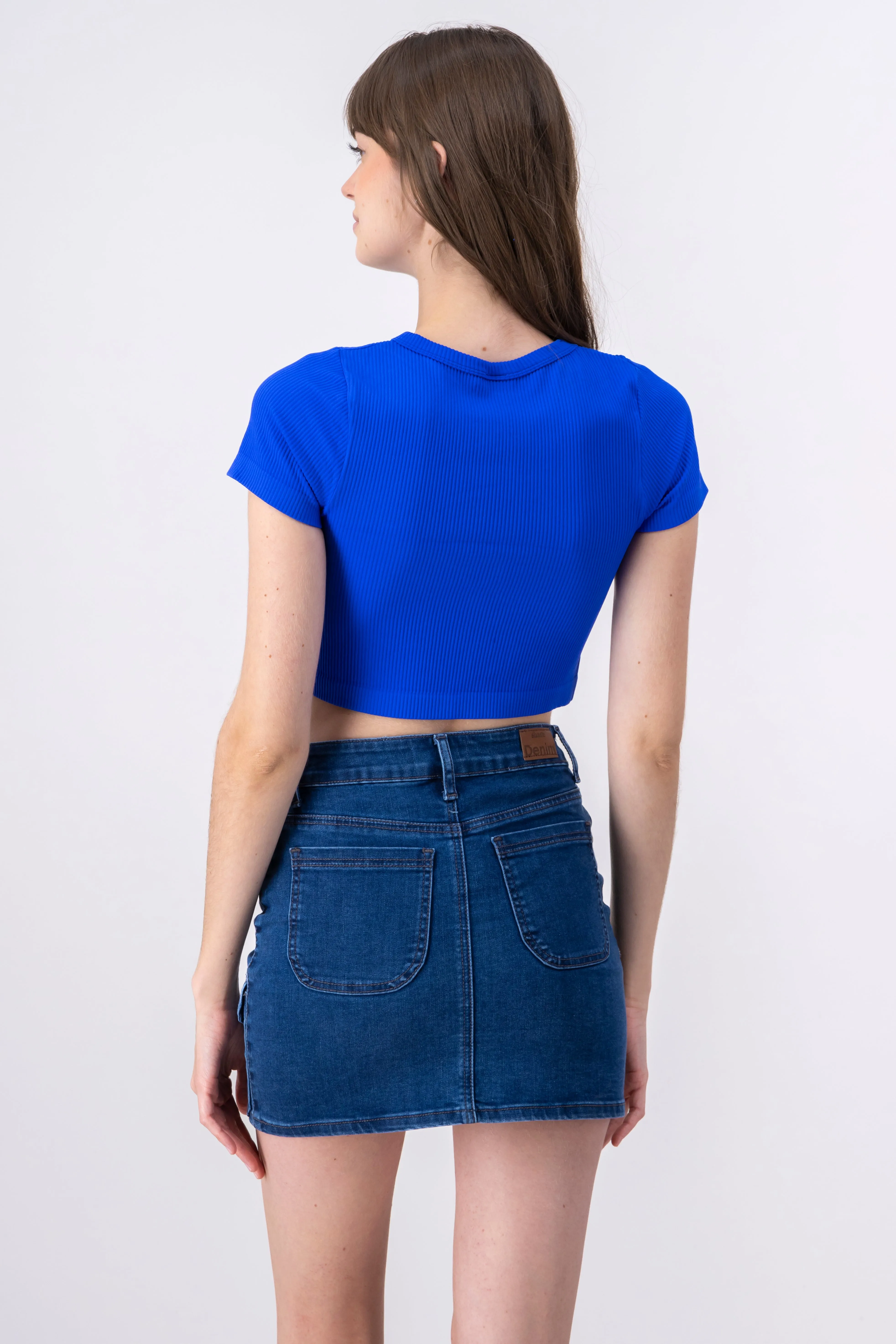 Top Crop Acanalado Manga Corta sold by Shasa product image thumbnail 4