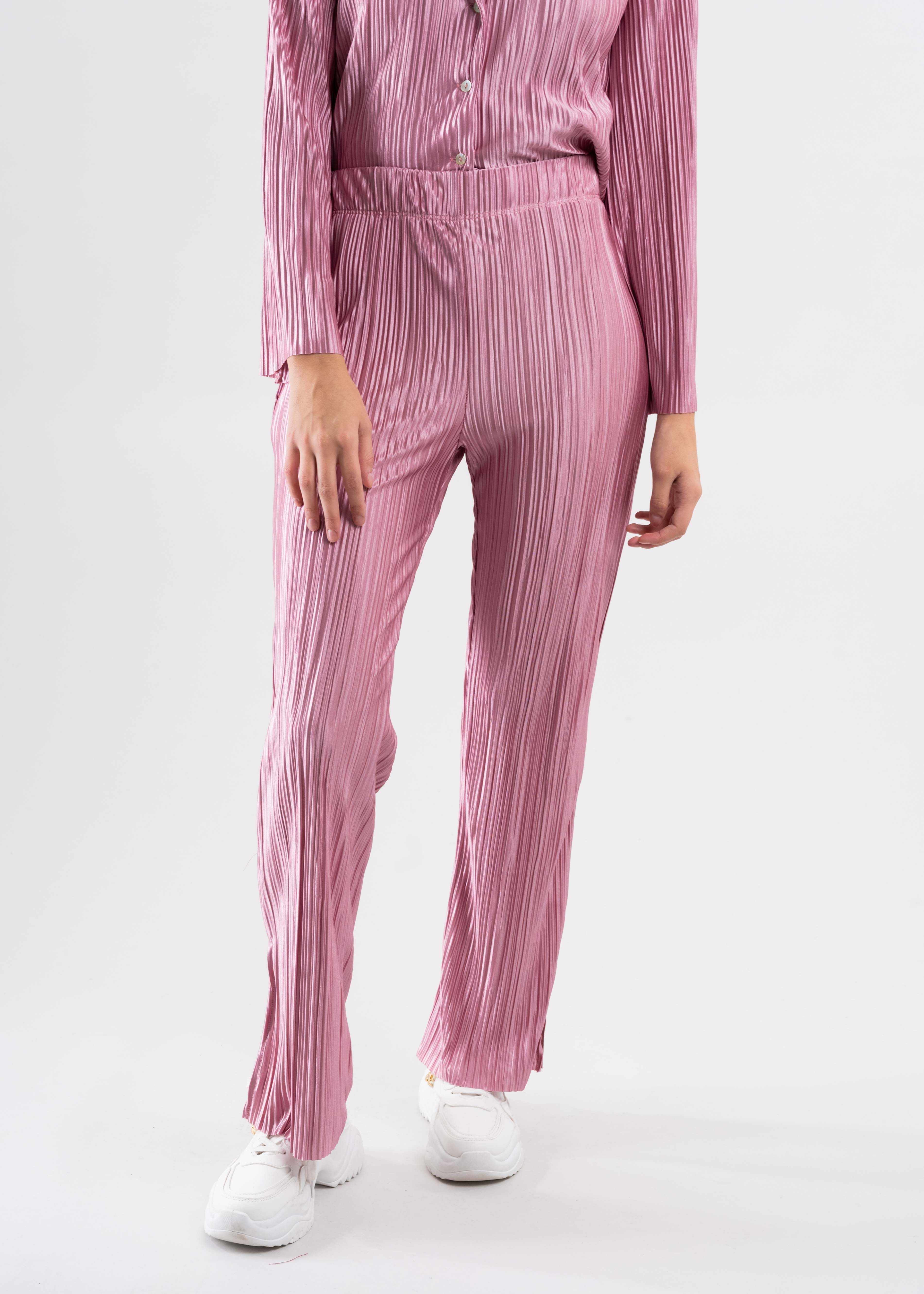 Pantalón recto satín plisado sold by Shasa product image thumbnail 2