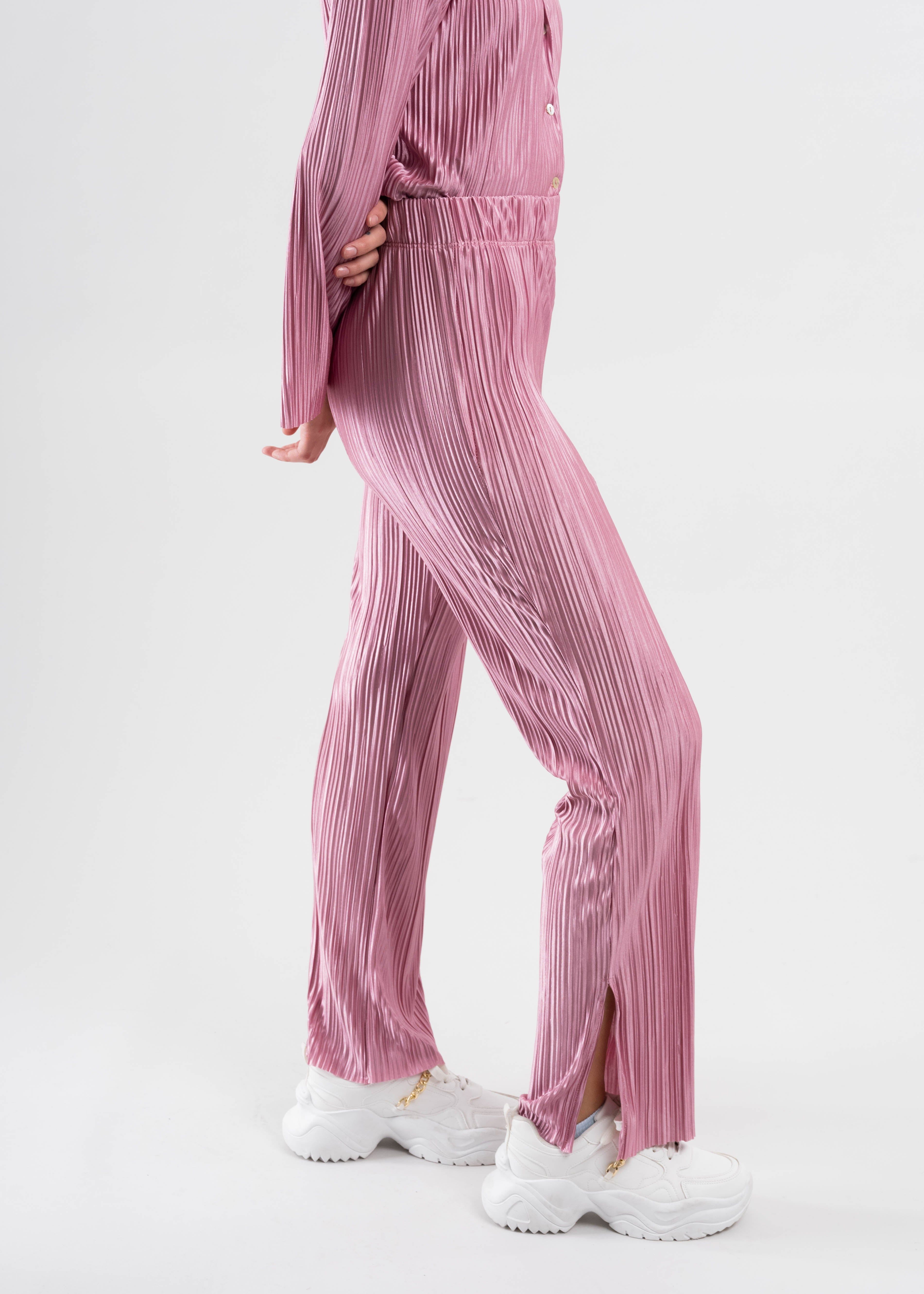 Pantalón recto satín plisado sold by Shasa product image thumbnail 3