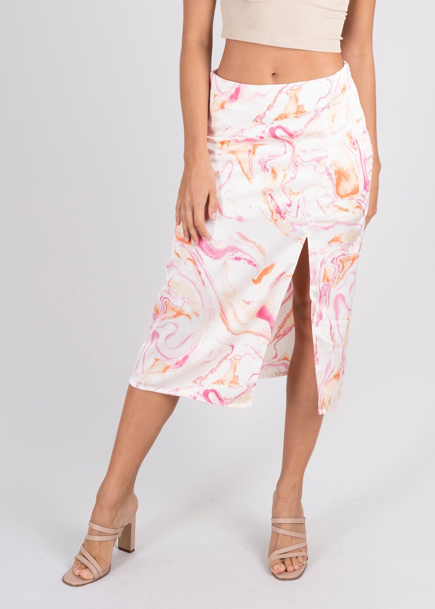 Falda midi abertura ondas sold by Shasa product image thumbnail 2