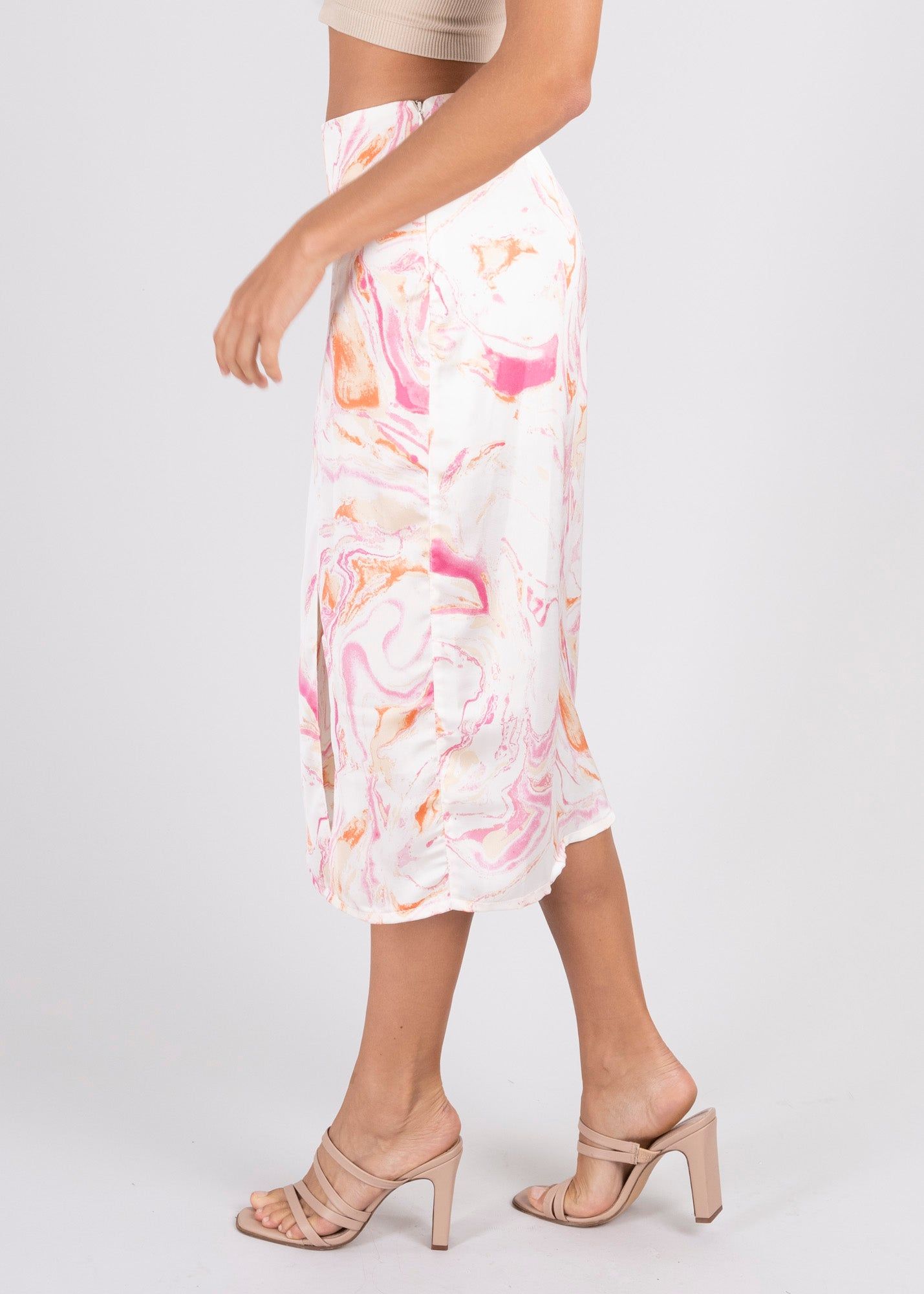 Falda midi abertura ondas sold by Shasa product image thumbnail 3