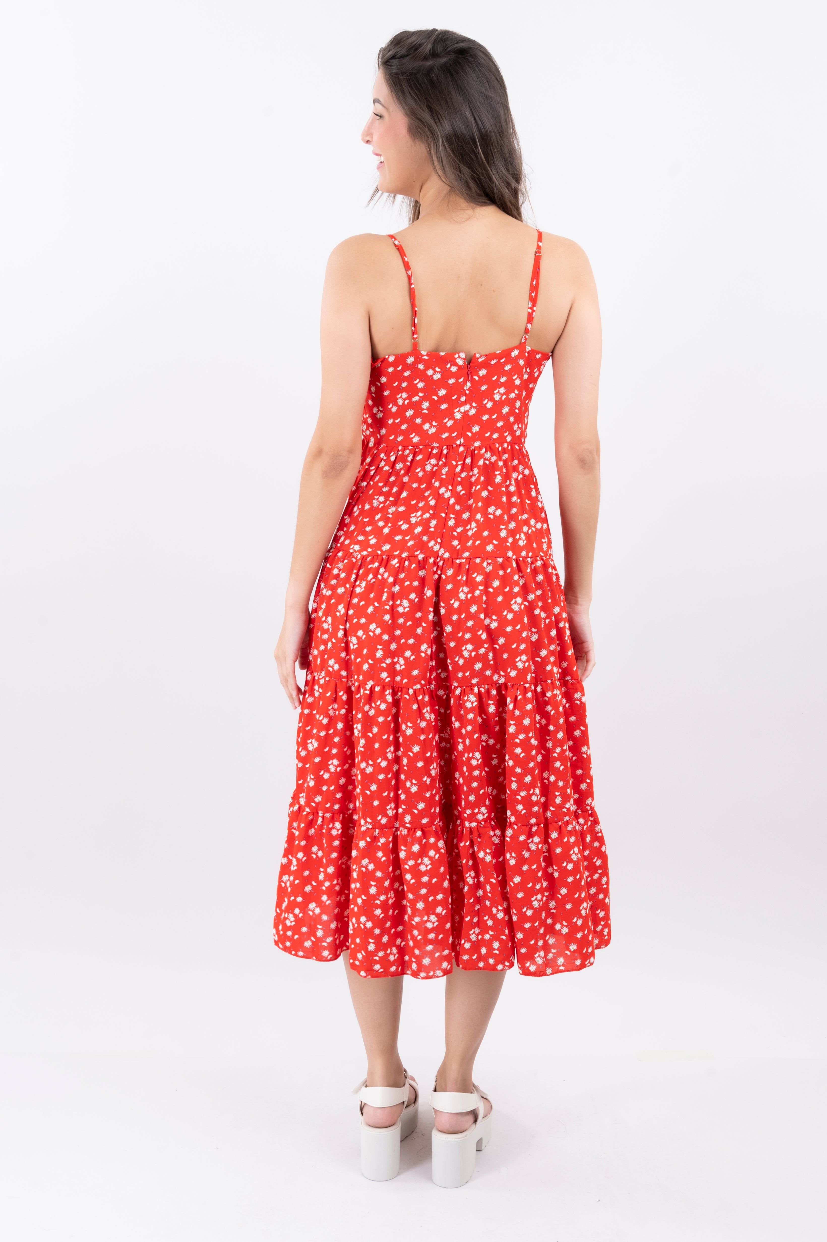 Vestido midi botones flores sold by Shasa product image thumbnail 4