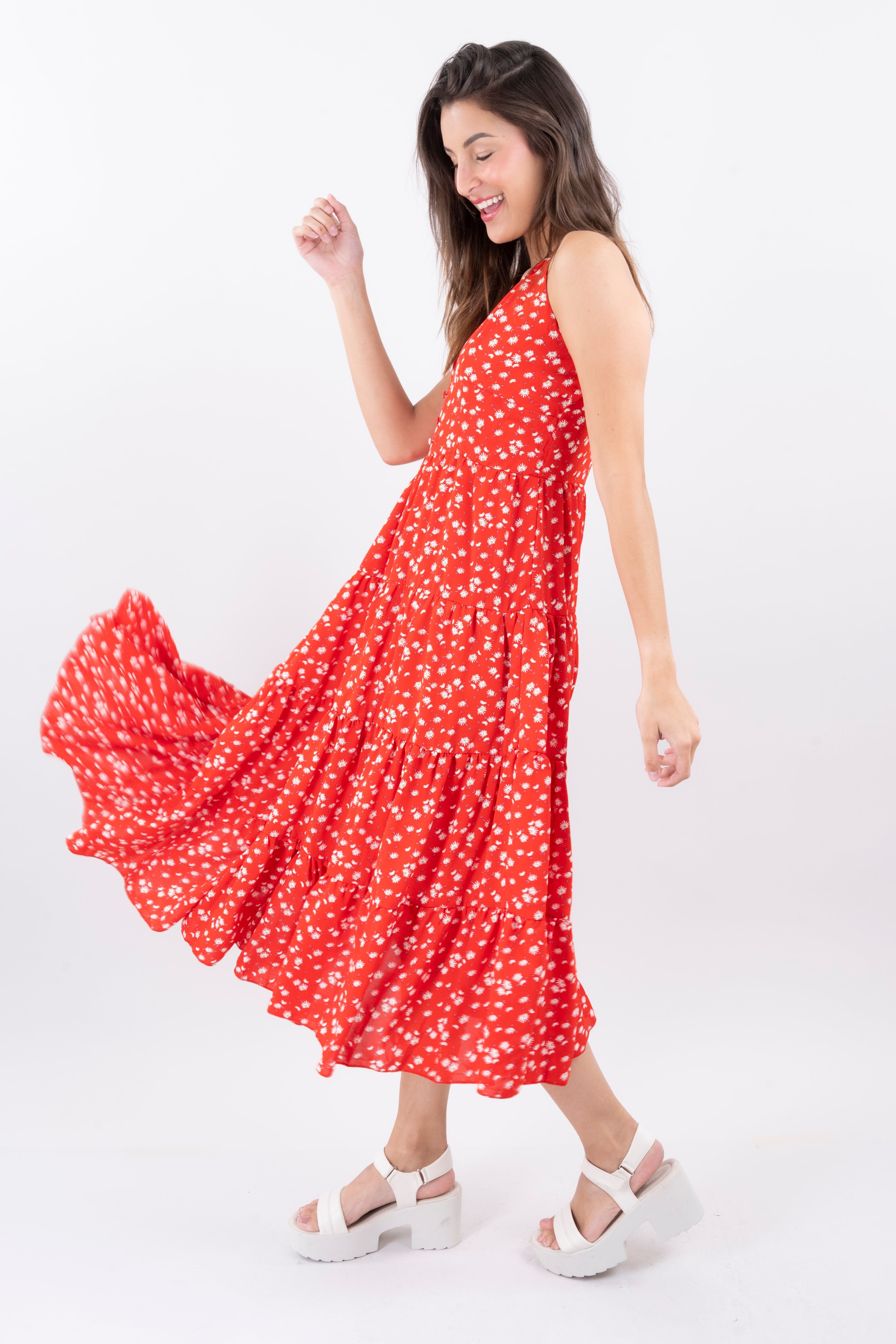 Vestido midi botones flores sold by Shasa product image thumbnail 5