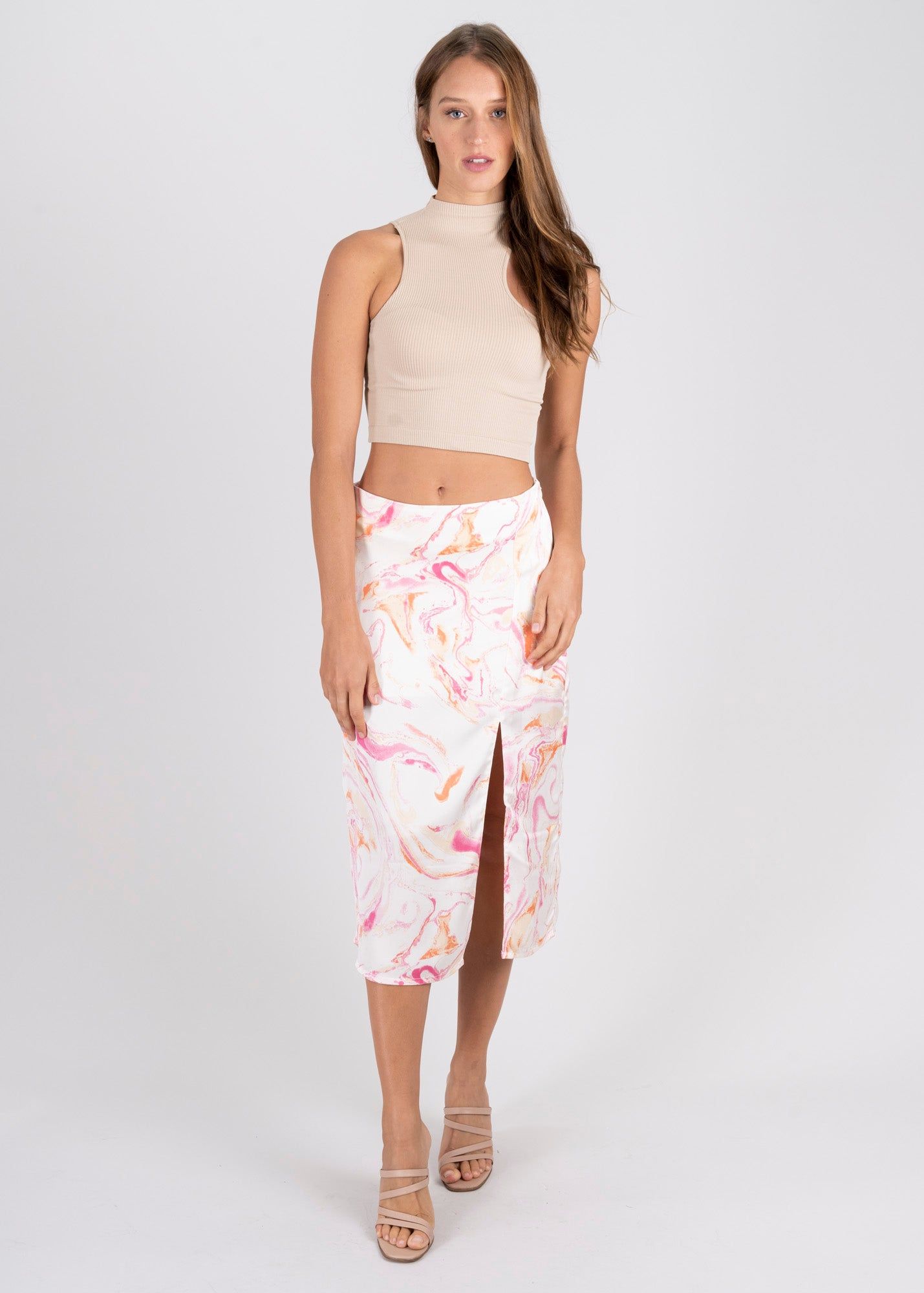 Falda midi abertura ondas sold by Shasa product image thumbnail 5