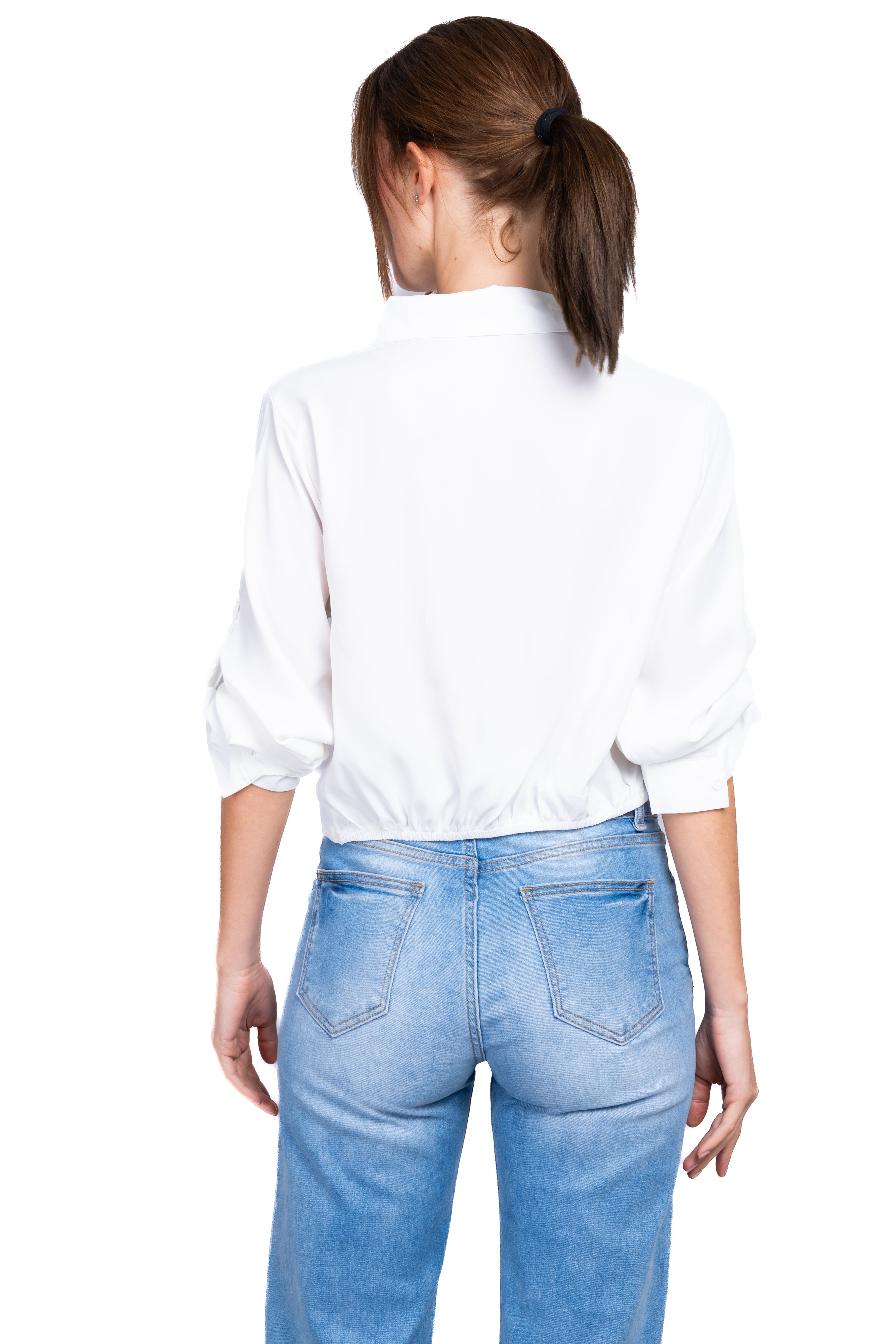 Camisa brillos detalle nudo sold by Shasa product image thumbnail 4